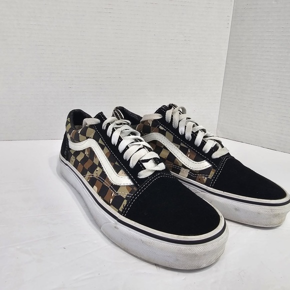VANS OLD SKOOL SNEAKERS SKATEBOARD SHOES Checkerboard Camo Unisex Mens 6.5 Wom 8 - Picture 5 of 9